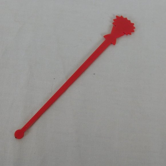 Lot of 4 Benihana Of Tokyo Swizzle Sticks Cocktail Stirrers Vintage USA Red 6" - Picture 7 of 11